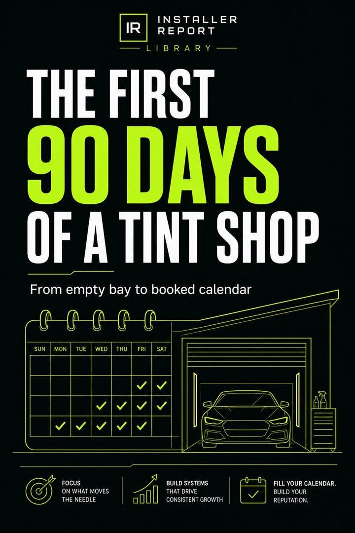 The First 90 Days of a Tint Shop — cover