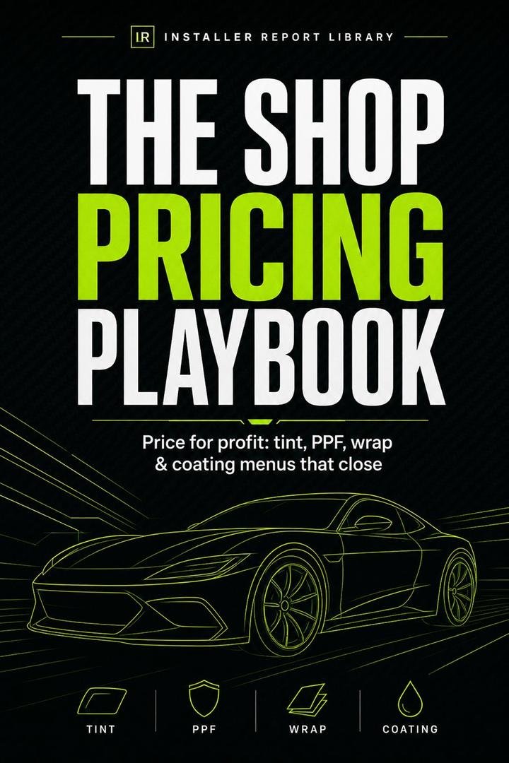 The Shop Pricing Playbook — cover